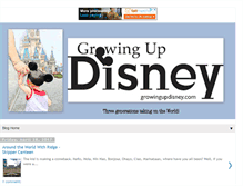 Tablet Screenshot of growingupdisney.com